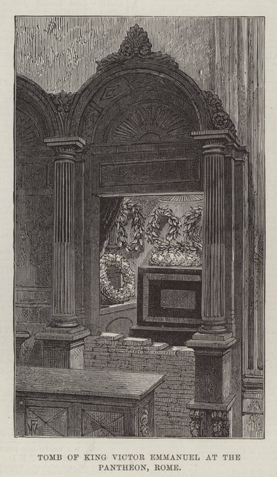 Tomba del re Vittorio Emanuele al Pantheon, Roma da Frank Watkins